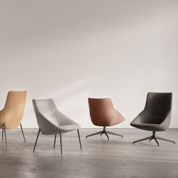 Fauteuil lounge Bow — conception durable et responsable