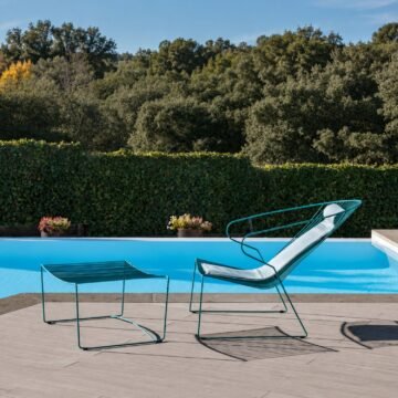 Fauteuil relax outdoor Bolonia avec repose pied — contract hotellerie spa