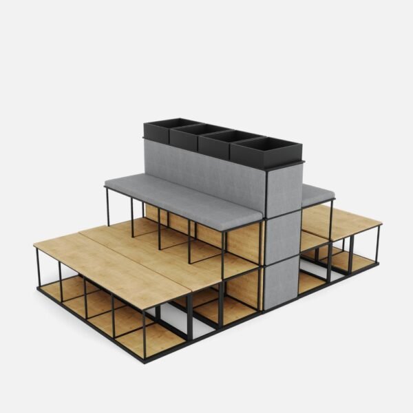Gradin modulaire acoustique coworking Stack — conception durable et responsable