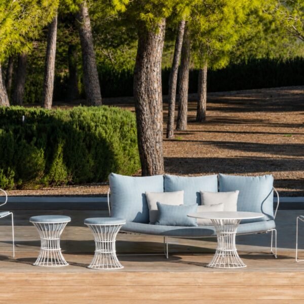 Grand pouf Bolonia O150 — salon outdoor design mediterraneen