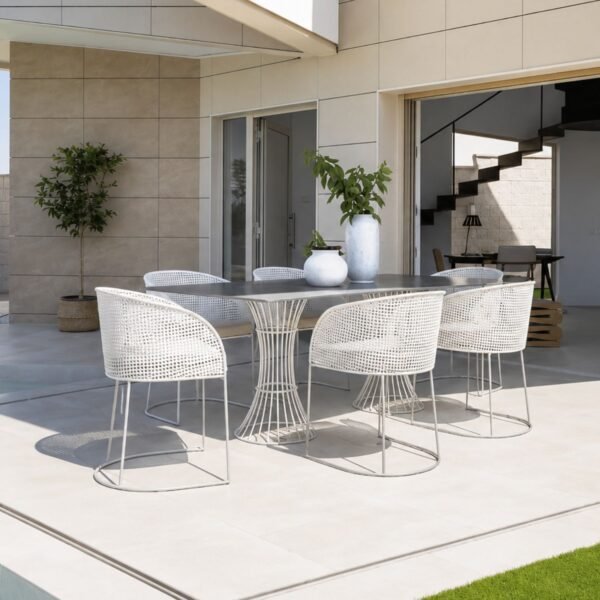 Grande table rectangulaire Bolonia — reception outdoor hotellerie Grande table rectangulaire Bolonia — reception outdoor hotellerie