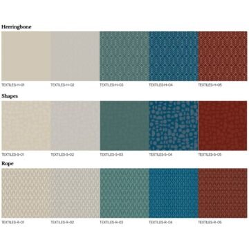 ISIMAR Designer edition table tops Textile collection