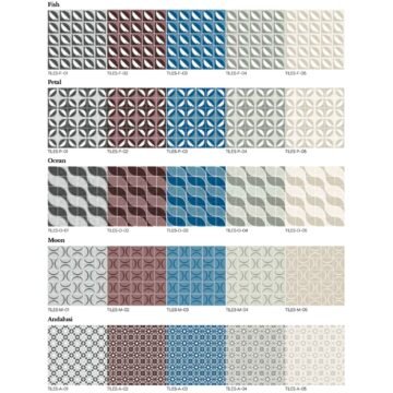 ISIMAR Designer edition table tops Tiles collection