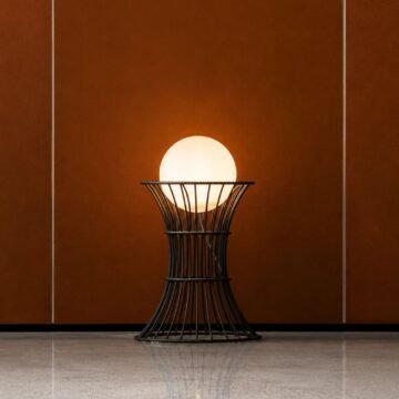 Luminaire outdoor Bolonia design filaire H54 ambiance