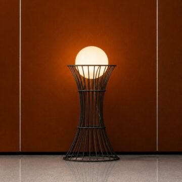 Luminaire outdoor Bolonia design filaire H74 ambiance