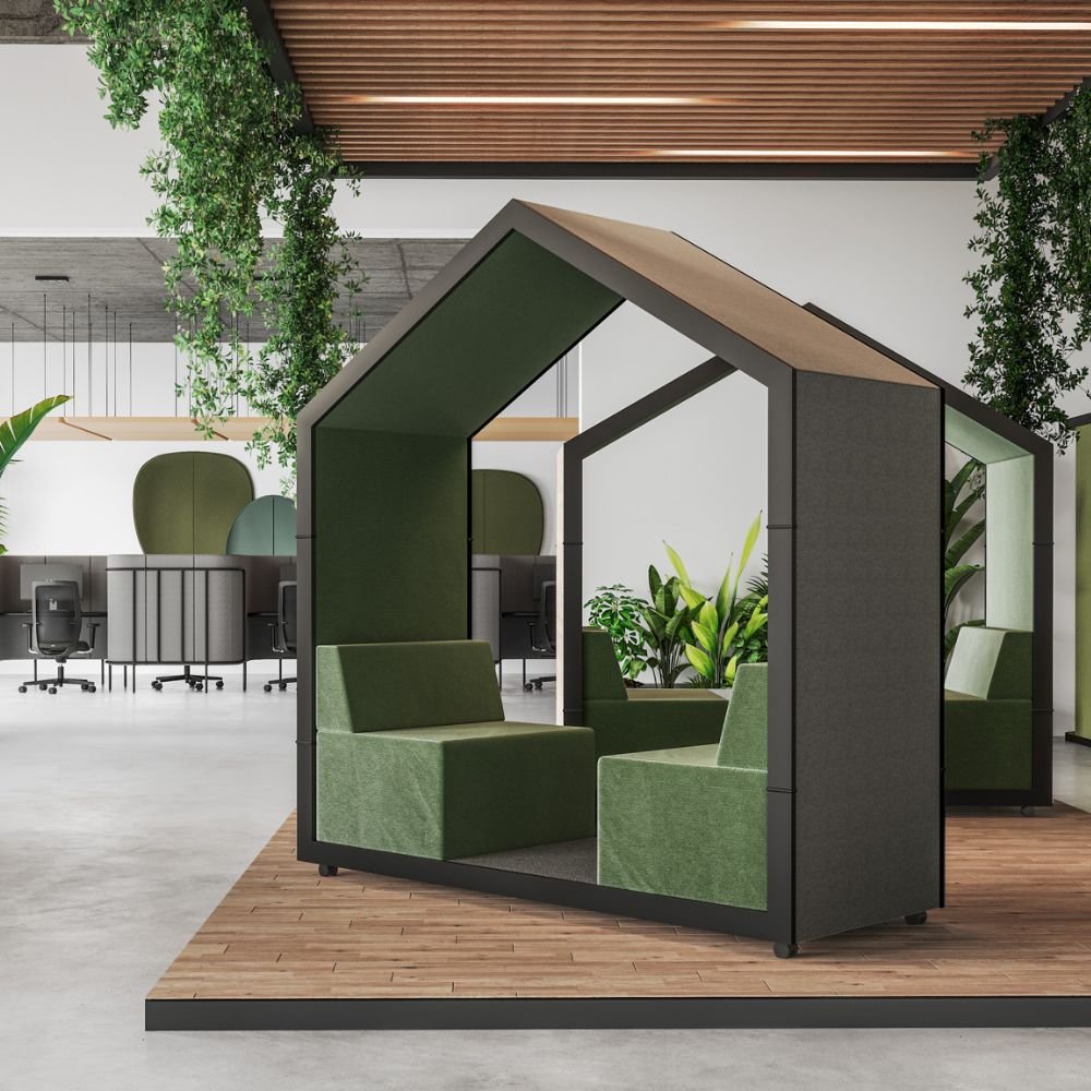 Meuble acoustique mobile de reunion Hometree vue de profil