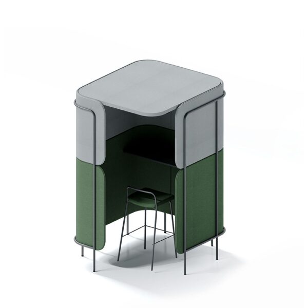 Phonebooth acoustique design vegetal Leaf — vue d ensemble