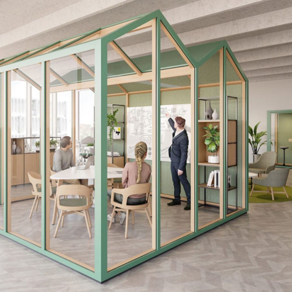 Salle de reunion modulaire autonome — espace de reunion ferme