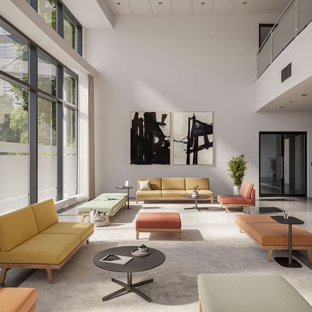 Table d appoint bois Nota — coin detente avec fauteuil