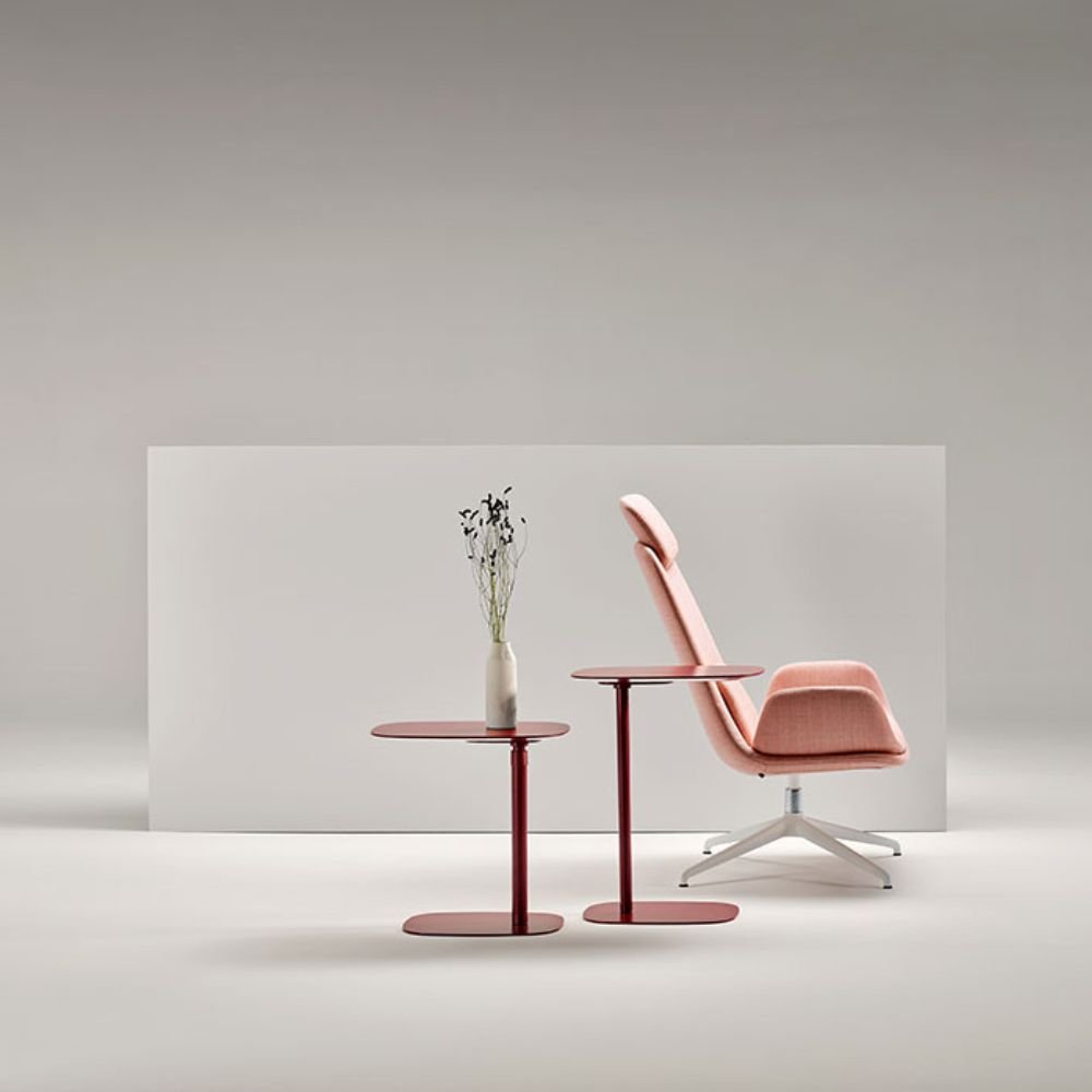 Table d appoint bois Nota — vue de profil