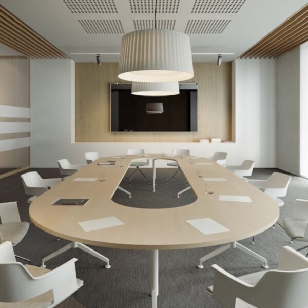 Table de reunion ronde 12 personnes — reunion collaborative en ambiance