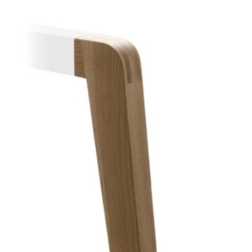 Table ronde 120 cm bois massif Timber pietement chene