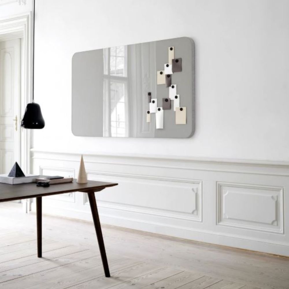 Tableau acoustique en verre et tissu Mood en situation — open space