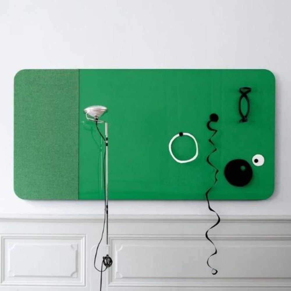 Tableau acoustique en verre et tissu Mood — vue de face