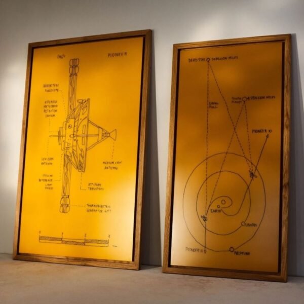 Tableau blanc en verre Offset — conception et cadre en chene massif 2