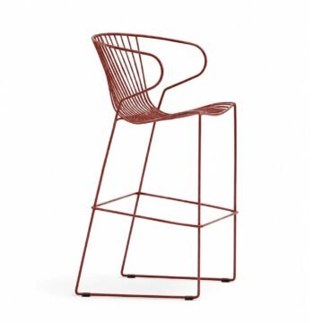 Tabouret de bar outdoor Bolonia design filaire