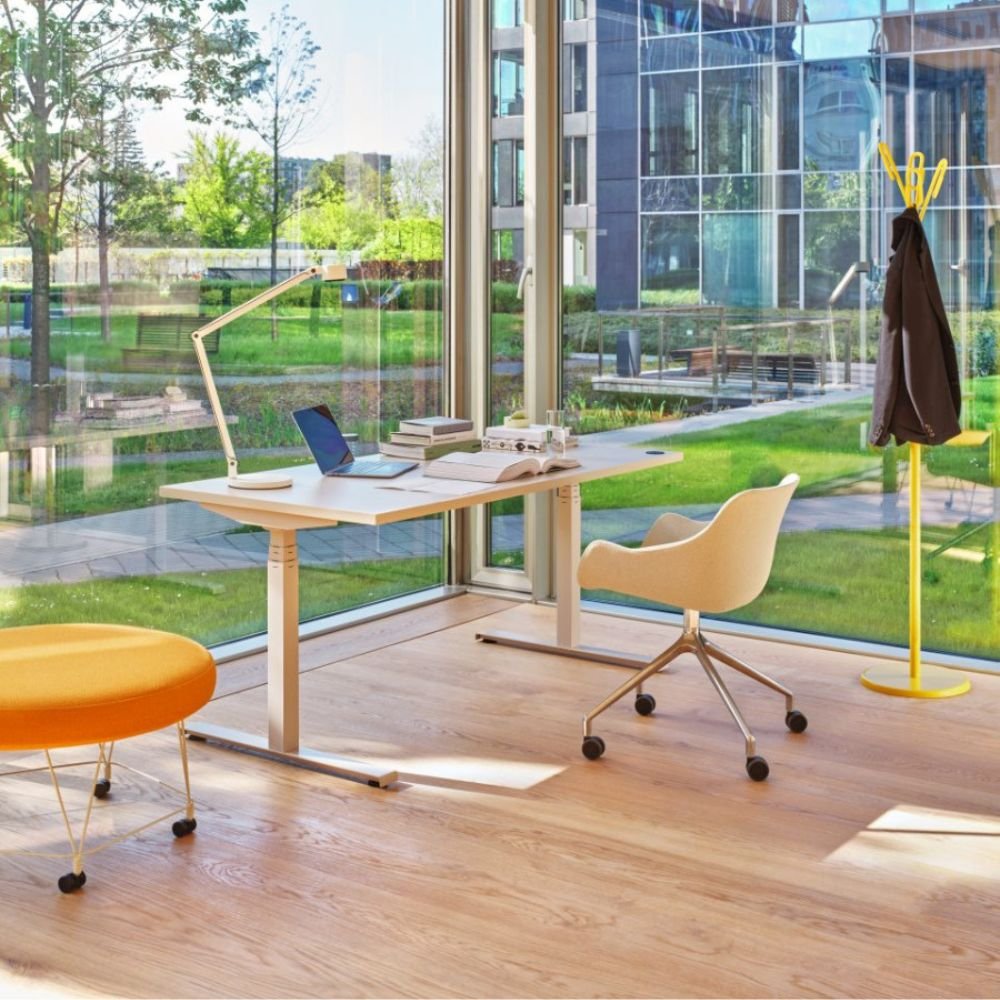 Bureau assis debout 2 moteurs Elevo — conception et mecanique de reglage electrique Bureau assis debout 2 moteurs Elevo — conception et mecanique de reglage electrique