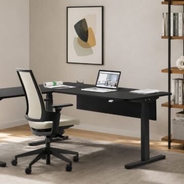 Bureau assis debout d angle Skala ambiance 1
