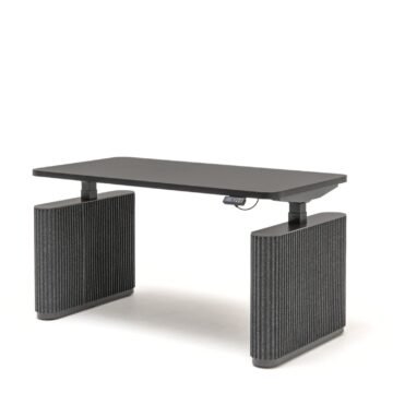 Bureau assis debout design acoustique Elva