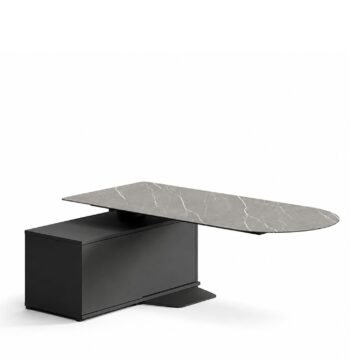 Bureau assis debout noir Altevo