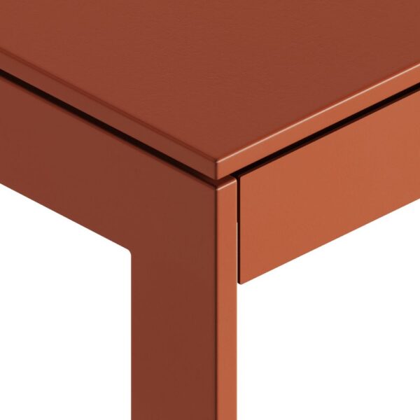 Bureau bench 2 personnes Foil coulissant detail du cadre metallique et du pietement
