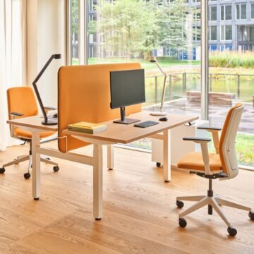 Bureau bench assis debout 2 moteurs Elevo ambiance