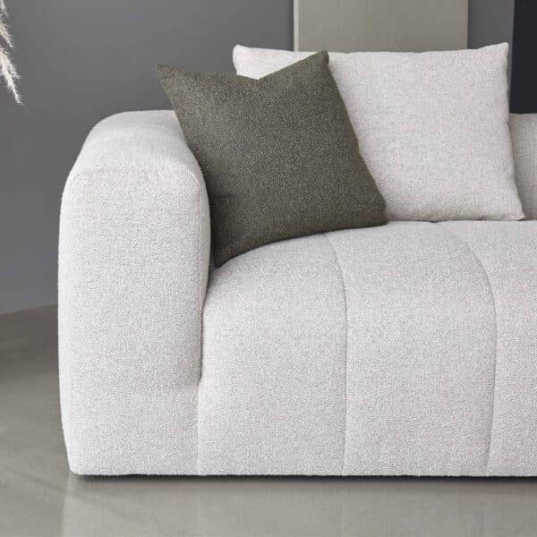 Canape modulable velours Nordic — detail du velours Canape modulable velours Nordic — detail du velours