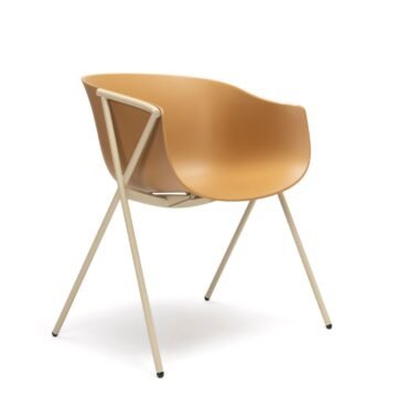 Chaise coque plastique design Bai