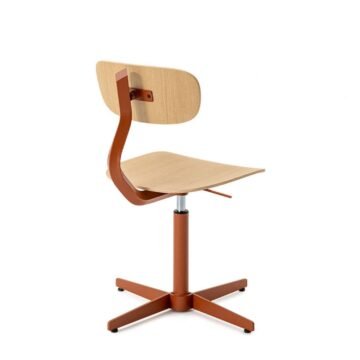 Chaise datelier Typo reglable en hauteur arriere