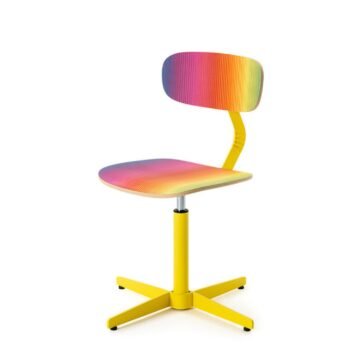 Chaise datelier Typo reglable en hauteur edition limitee