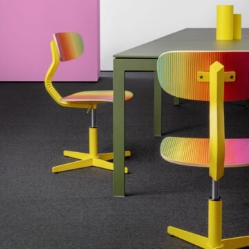 Chaise datelier Typo reglable en hauteur edition limitee ambiance
