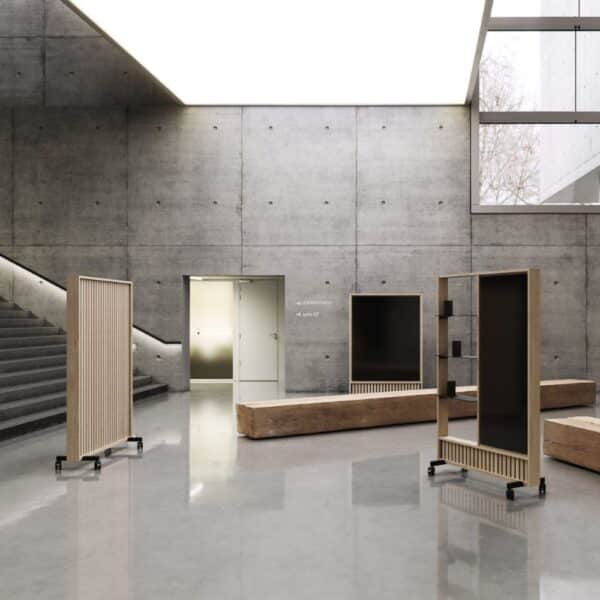 Claustra acoustique bois mobile — conception durable et responsable Claustra acoustique bois mobile — conception durable et responsable