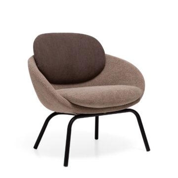 Fauteuil restaurant design Cross 4 pieds metal