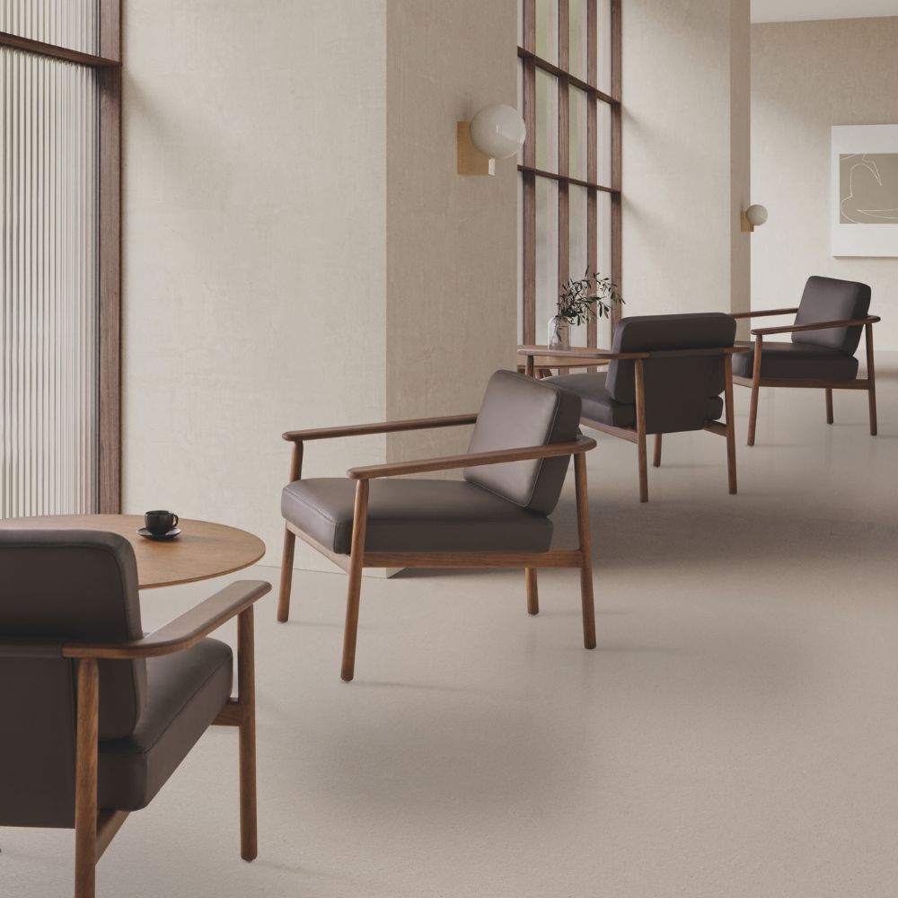 Fauteuil scandinave cuir Wudi ambiance Lounge