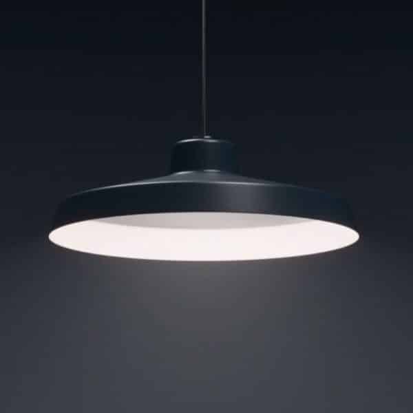 Luminaire suspension noir Ratio detail de l abat jour en acier file Luminaire suspension noir Ratio detail de l abat jour en acier file