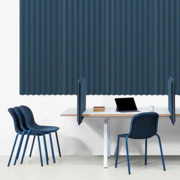 Panneaux acoustiques absorbants Flow De Vorm feutre PET issu de bouteilles recyclees Panneaux acoustiques absorbants Flow De Vorm feutre PET issu de bouteilles recyclees