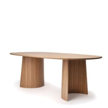 Table bois massif brut Ginger H75