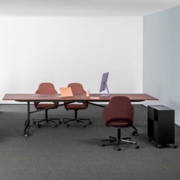 Table pliante sur roulettes Timmy Libro ambiance