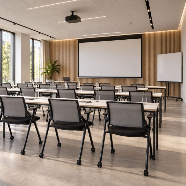 Chaise de conférence pliante Hilera salle de formation 1