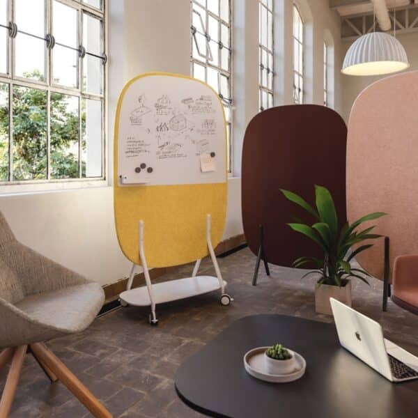 Cloison acoustique mobile Noray tableau d ecriture blanc