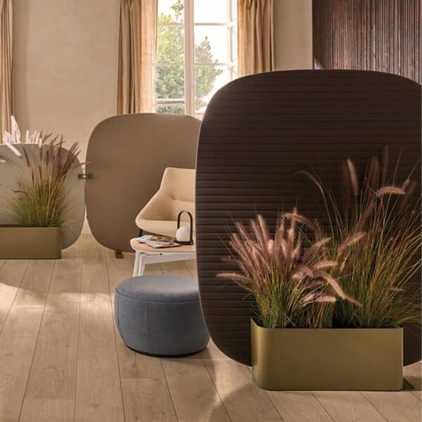 Cloison acoustique vegetalisee Noray espace lounge