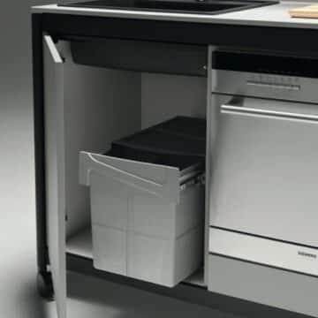 Cuisine mobile professionnelle Nomade poubelle