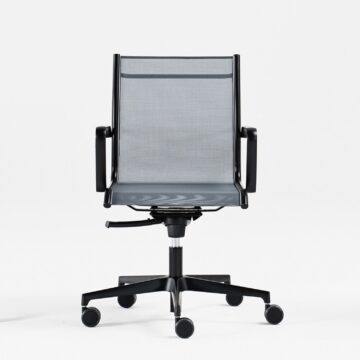 Fauteuil de direction design Aura Mesh résille marine
