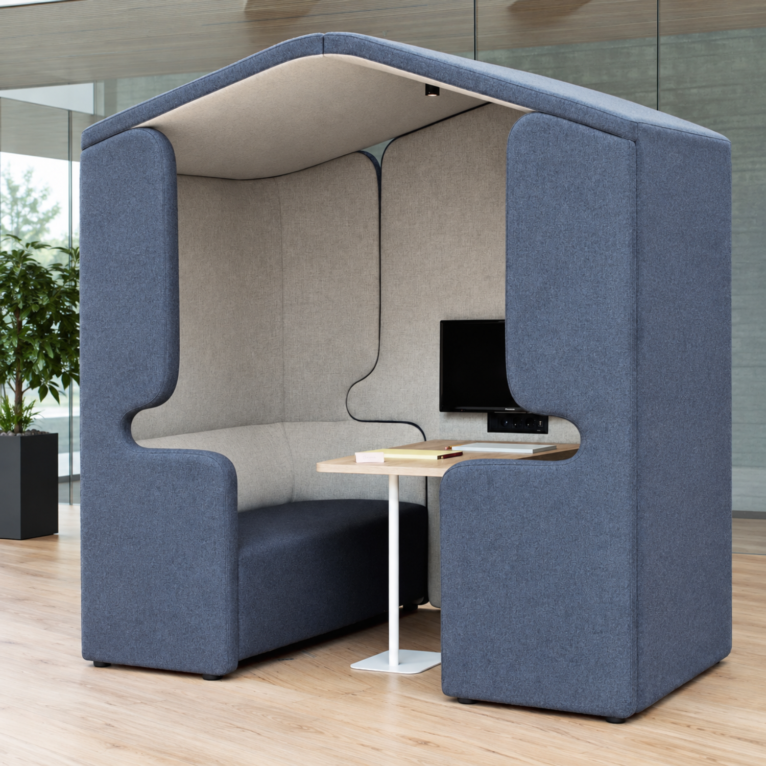 Alcove acoustique avec toit People Home AMbiance 4 places