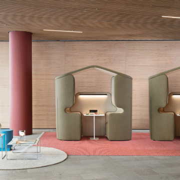 Alcove acoustique avec toit People Home ambiance coworking