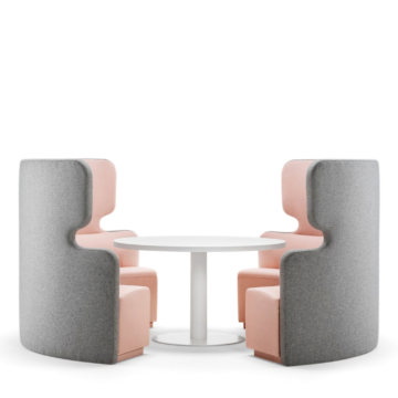 Alcove acoustique ronde People Talk Milani ouverte