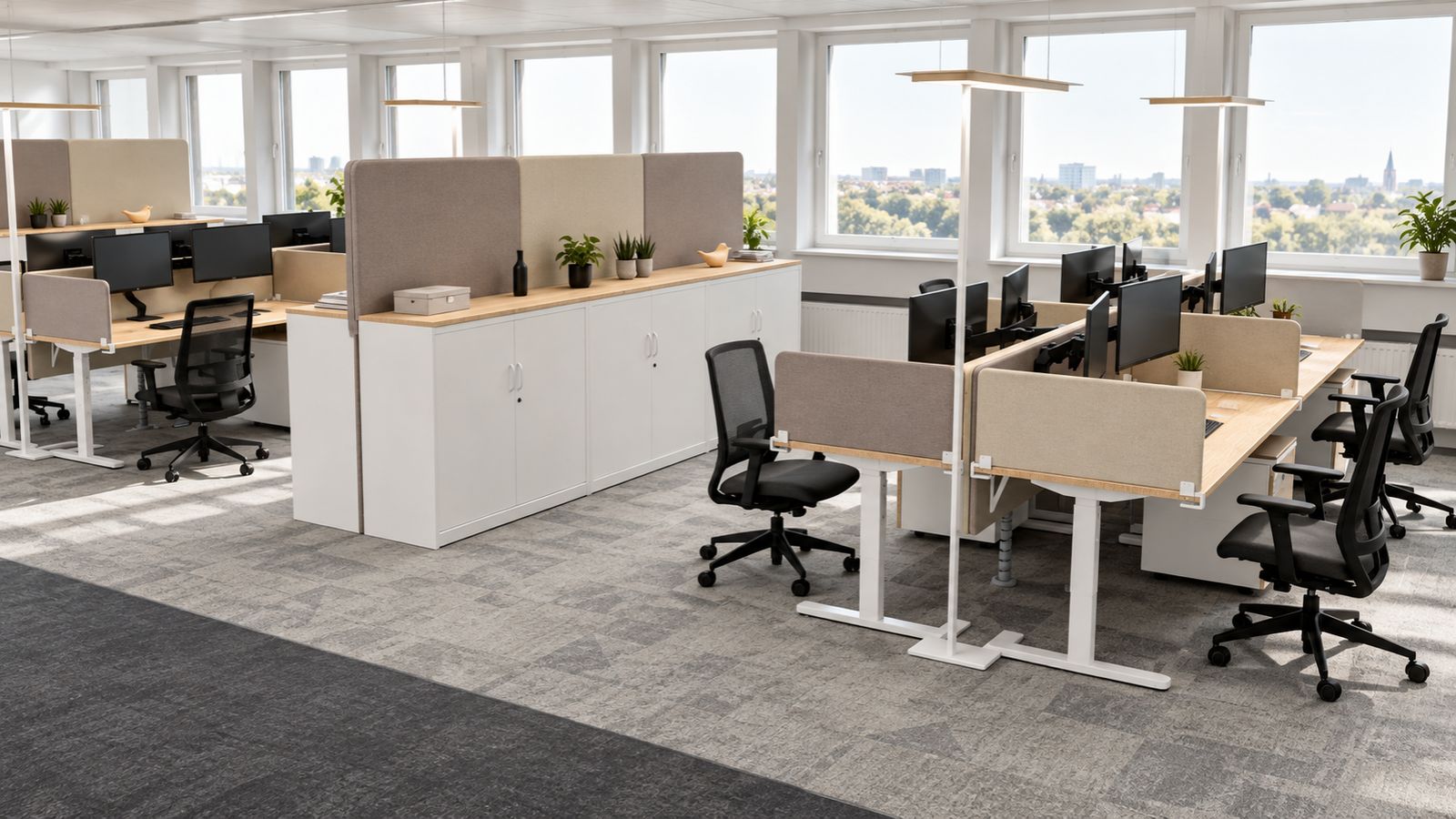 Aménagement de bureaux en Suisse _ un nouvel étage pour Eiffage Suisse près de Zurich