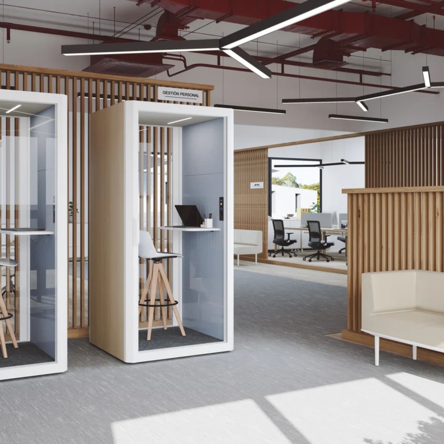 Aménagement espace coworking interne entreprise