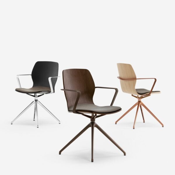 Chaise de reunion en bois Mi Wood collection