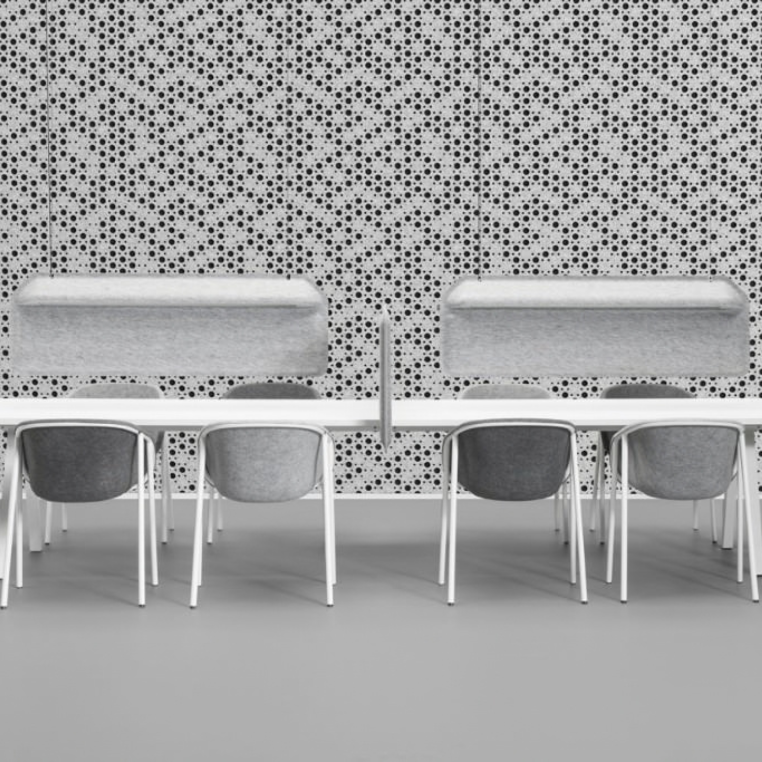 Ecran acoustique lumineux de bureau AK 2 ambiance coworking